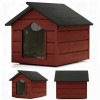 Zatepletá bouda pro psa XL 90x116x82 cm DECHLAND BP012 mahagon