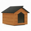 Zateplená bouda pro psa XL 90x116x82 cm DECHLAND BP012 kaštan