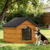 Zatepletá bouda pro psa XL 90x116x82 cm DECHLAND BP012 kaštan