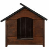 Zateplená bouda pro psa L 69x81x67 cm DECHLAND BP03 hnědá