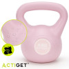 Kettlebell 4 kg ACTIGET ACT0089 růžový