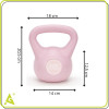 Kettlebell 4 kg ACTIGET ACT0089 růžový