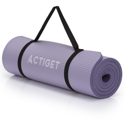 Podložka na cvičení 183x61 cm 15mm NBR ACTIGET ACT0017 fialová