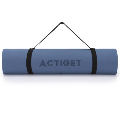 Podložka na cvičení 183x61 cm 6mm TPE ACTIGET ACT0021 modrá