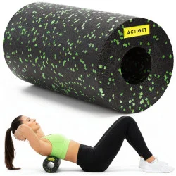 Masážní válec střední tvrdost ACTIGET ACT0094 černo-zelený