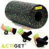 Masážní válec střední tvrdost ACTIGET ACT0094 černo-zelený