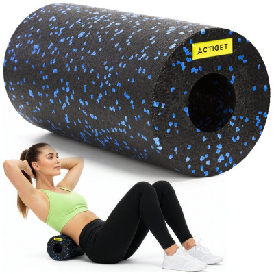Masážní válec střední tvrdost ACTIGET ACT0093 černo-modrý