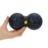 Dvojitý masážní míček ACTIGET ACT0097 černo-modrý
