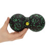 Dvojitý masážní míček ACTIGET ACT0098 černo-zelený