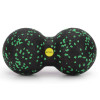 Dvojitý masážní míček ACTIGET ACT0098 černo-zelený