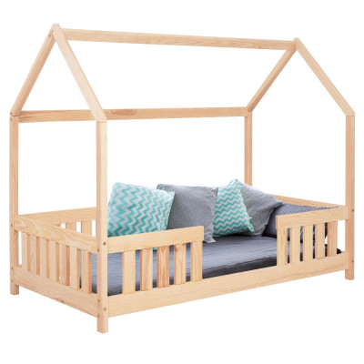 Dětská postel domeček se zábranou DECHLAND KLÁRKA