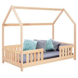 Dětská postel domeček se zábranou DECHLAND KLÁRKA