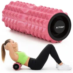 Masážní válec střední tvrdost ACTIGET ACT0100 růžový