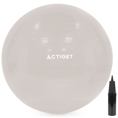 Gymnastický míč 65 cm + pumpička ACTIGET ACT0145 béžový