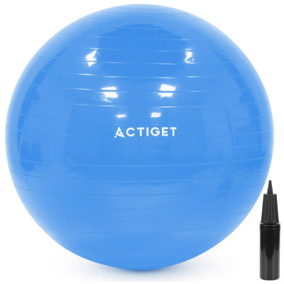 Gymnastický míč 55 cm + pumpička ACTIGET ACT0142 modrý