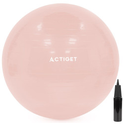 Gymnastický míč 65 cm + pumpička ACTIGET ACT0143 růžový