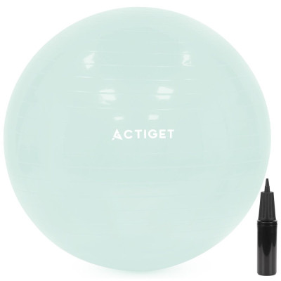 Gymnastický míč 65 cm + pumpička ACTIGET ACT0144 mátový