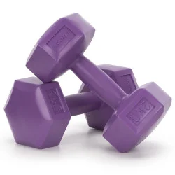 Sada činek 2x2 kg HEX ACTIGET ACT0158 fialová