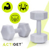 Sada činek 2x3 kg HEX ACTIGET ACT0161 šedá