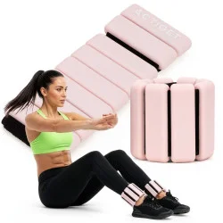 Závaží na ruce a nohy 2x0,5 kg silikon ACTIGET ACT0125 růžové