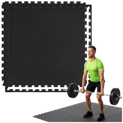 Pěnová podložka na cvičení 100x100x2 cm ACTIGET ACT0037 šedo-grafitová