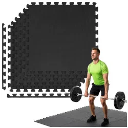 Pěnová podložka na cvičení 60x60x1,2 cm sada 6ks ACTIGET ACT0036 grafitová