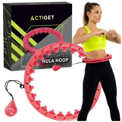 Hula Hoop se závažím ACTIGET ACT0139 červená