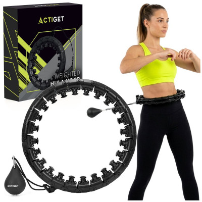 Hula Hoop se závažím ACTIGET ACT0136 černá