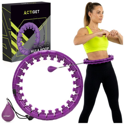 Hula Hoop se závažím ACTIGET ACT0137 fialová