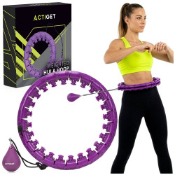 Hula Hopp se závažím ACTIGET ACT0137 fialová