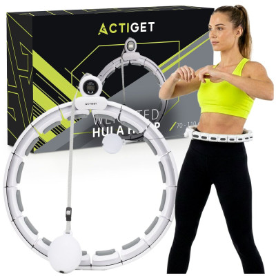 Hula Hoop se závažím a počítadlem ACTIGET ACT0140 bílá