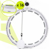 Hula Hopp se závažím a počítadlem ACTIGET ACT0140 bílá