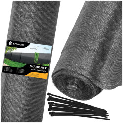 SN0068 SVĚTLÁ ANTRACITOVÁ STÍNIDLOVÁ SÍŤ 185 GSM 1,7 X 10 M