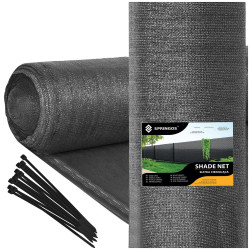 SN0071 STÍNICÍ SÍŤ SVĚTLÁ ANTRACITOVÁ 65 GSM 1,5 X 50 M