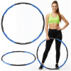 Hula hoop obruč nastavitelná 67-88 cm ACTIGET ACT0133 modro-šedá