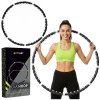 Hula hoop obruč s magnety 100 cm ACTIGET ACT0134 černá