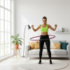 Hula hoop obruč nastavitelná 67-88 cm ACTIGET ACT0132 růžovo-šedá