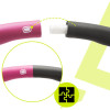 Hula hoop obruč nastavitelná 67-88 cm ACTIGET ACT0132 růžovo-šedá