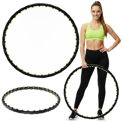 Hula hoop obruč s magnety 96 cm ACTIGET ACT0135 černá