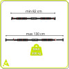 Hrazda do dveří 82-130 cm ACTIGET ACT0166