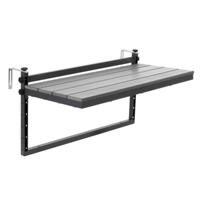 Závěsný stolek na balkon 80x37x42 cm SPRINGOS GF0121 šedý
