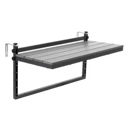 Závěsný stolek na balkon 80x37x42 cm SPRINGOS GF0121 šedý