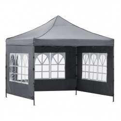 Párty stan 3x3 m SPRINGOS GP0005 tmavě šedý