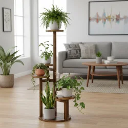 Dřevěný stojan na květiny 87 CM SPRINGOS GA0217