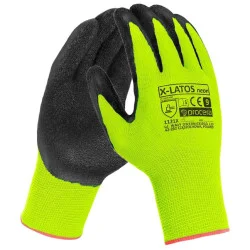 Zahradní rukavice latex vel. 8 mix barev