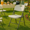 Skládací židle SPRINGOS GF0109 bílá