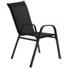 Set 4x Zahradní křeslo SPRINGOS MONZA GF0071H černé