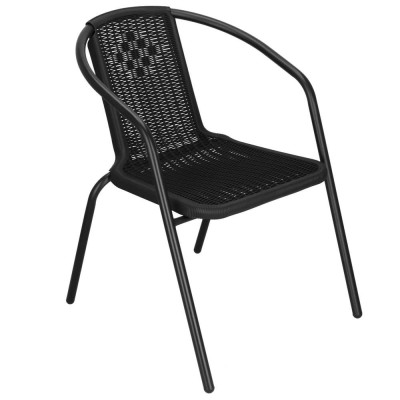 Zahradní ratanové křeslo SPRINGOS BISTRO GF1011 černé