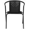 Zahradní ratanové křeslo SPRINGOS BISTRO GF1011 černé