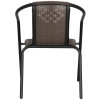 Zahradní ratanové křeslo SPRINGOS BISTRO GF1019 hnědé